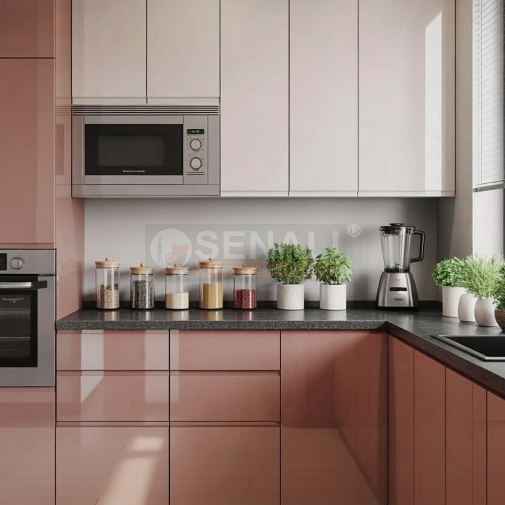 Custom kitchen pantry pull-out unit manufactured for a modern modular kitchen in Chennai