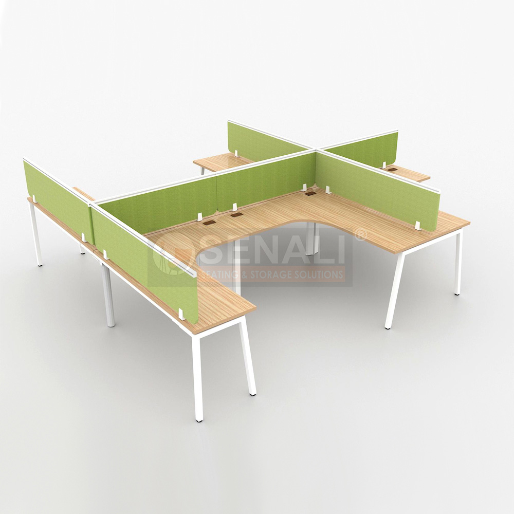 Custom Laminate Finish L-Type Executive Workstation