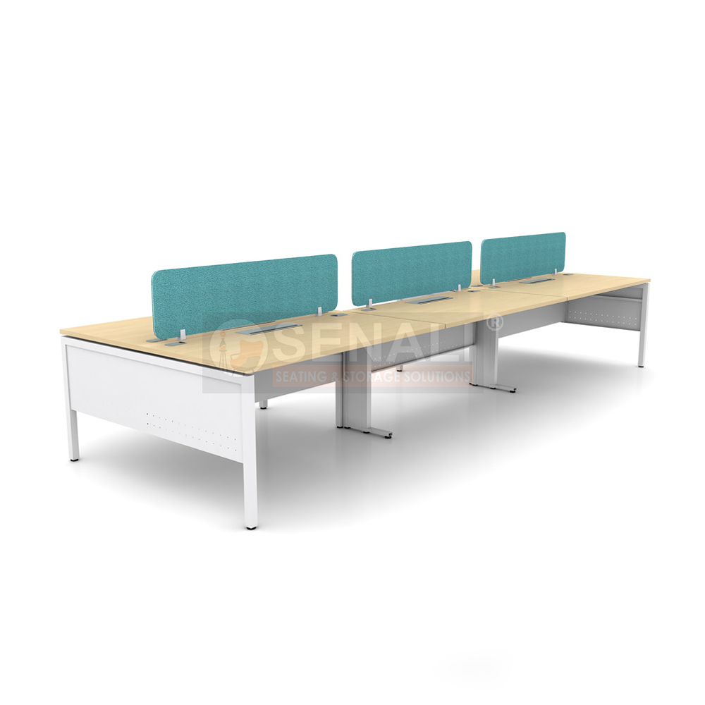 Linear Configuration Modular Office Workstation in Chennai - Senali Interiors