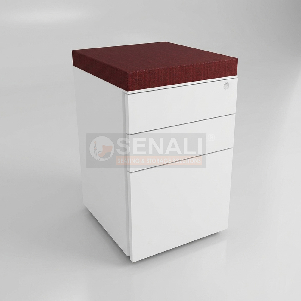 Powder coated CRCA steel filing drawer pedestal unit