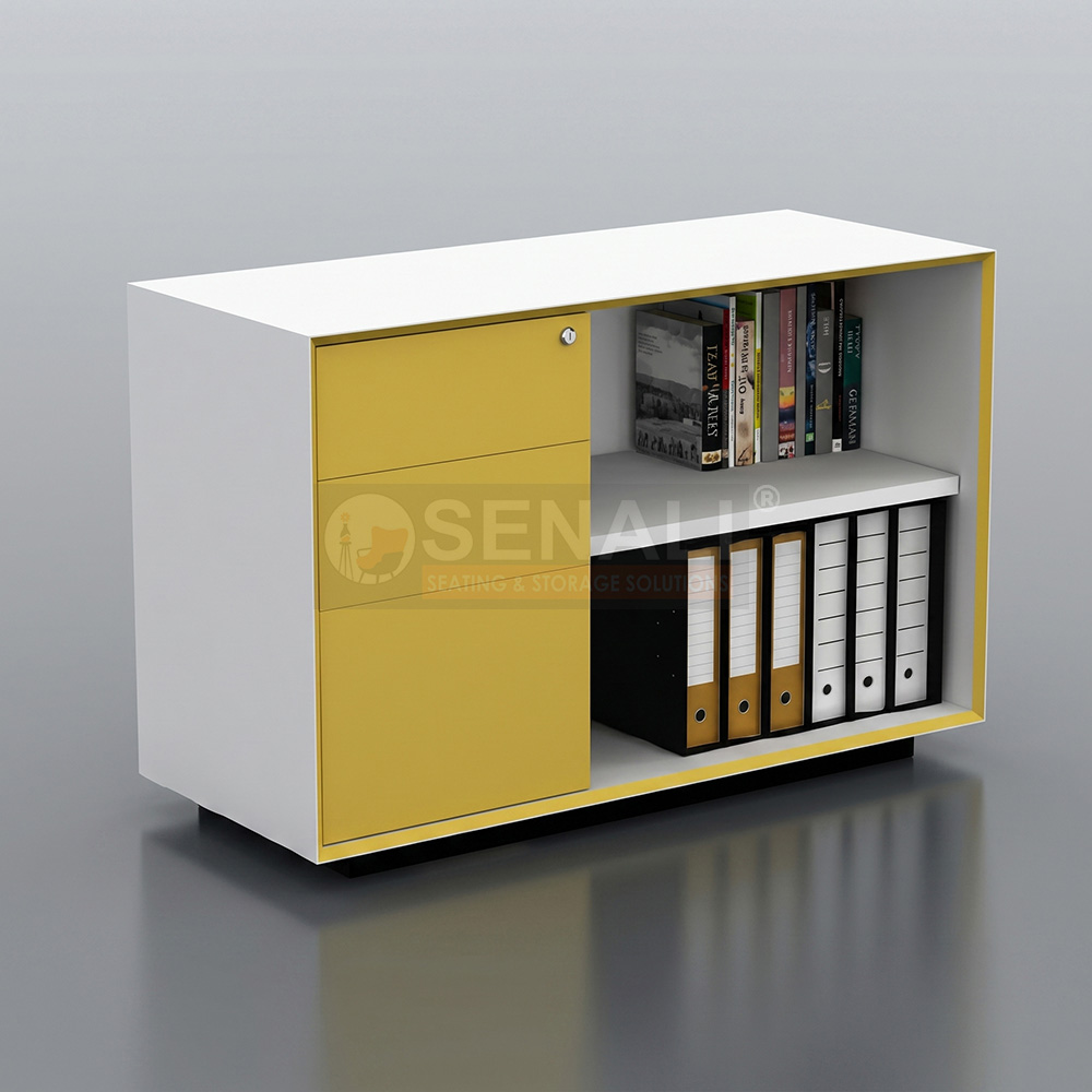 Luxury veneer finish side credenza for boardroom and executive offices
