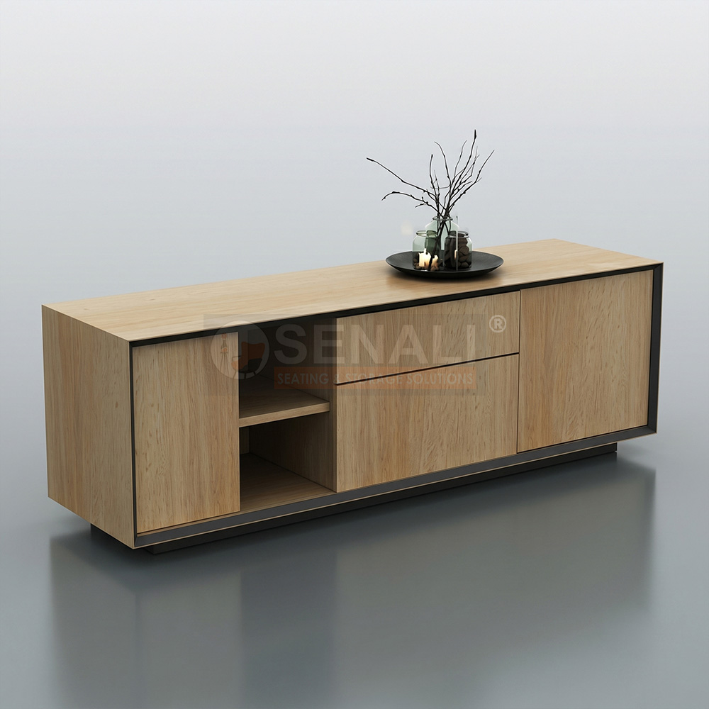 Modular office storage side table unit with drawers