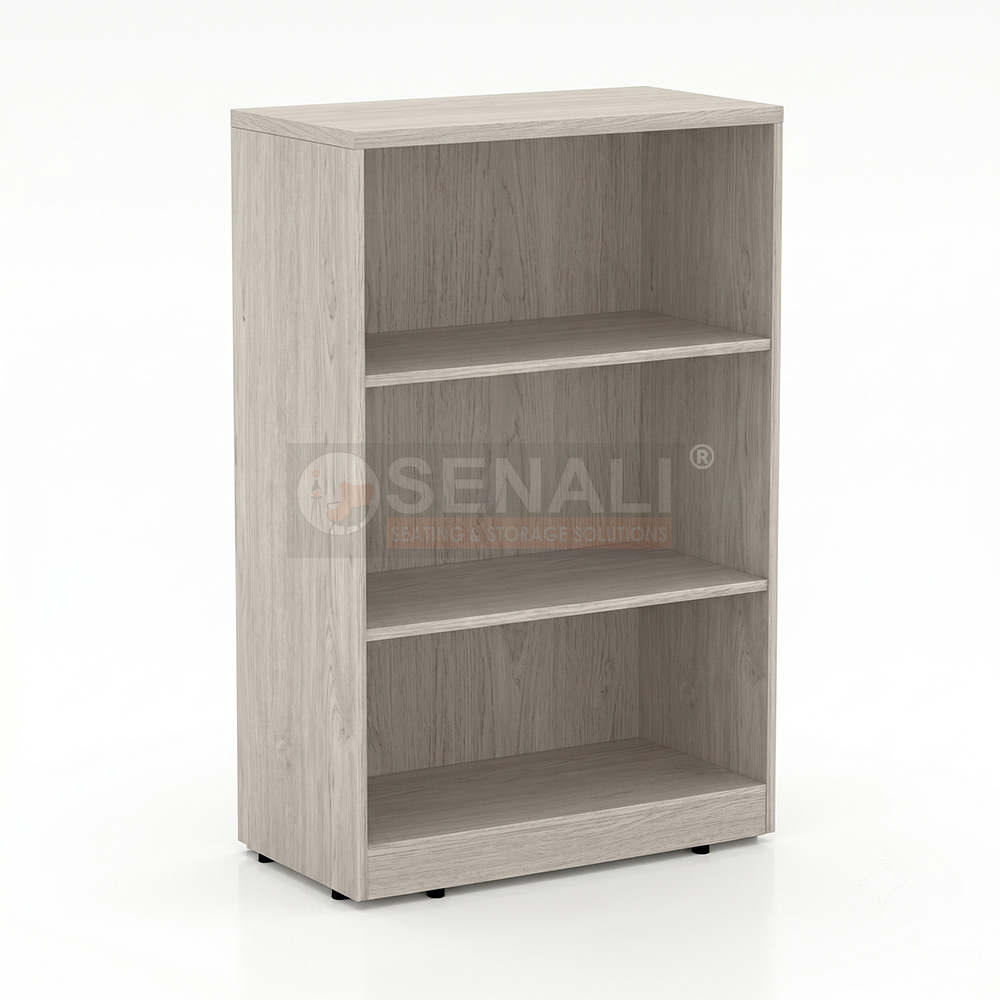 Powder coated steel side cabinet with sliding doors