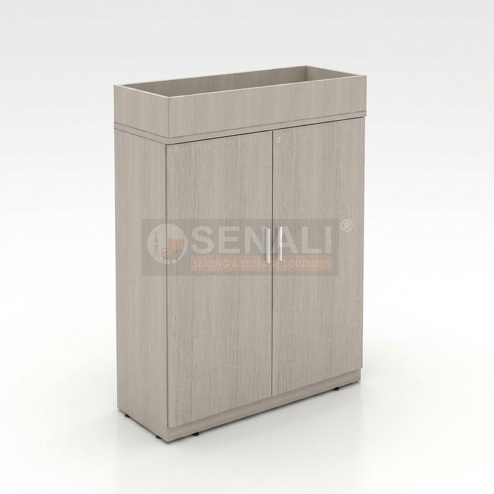 Full height 2-door steel storage almirah with locks