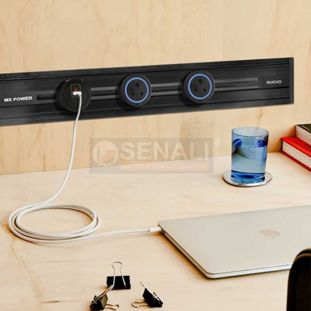 Overhead Wire Management and Cable Trays for Workstation Power