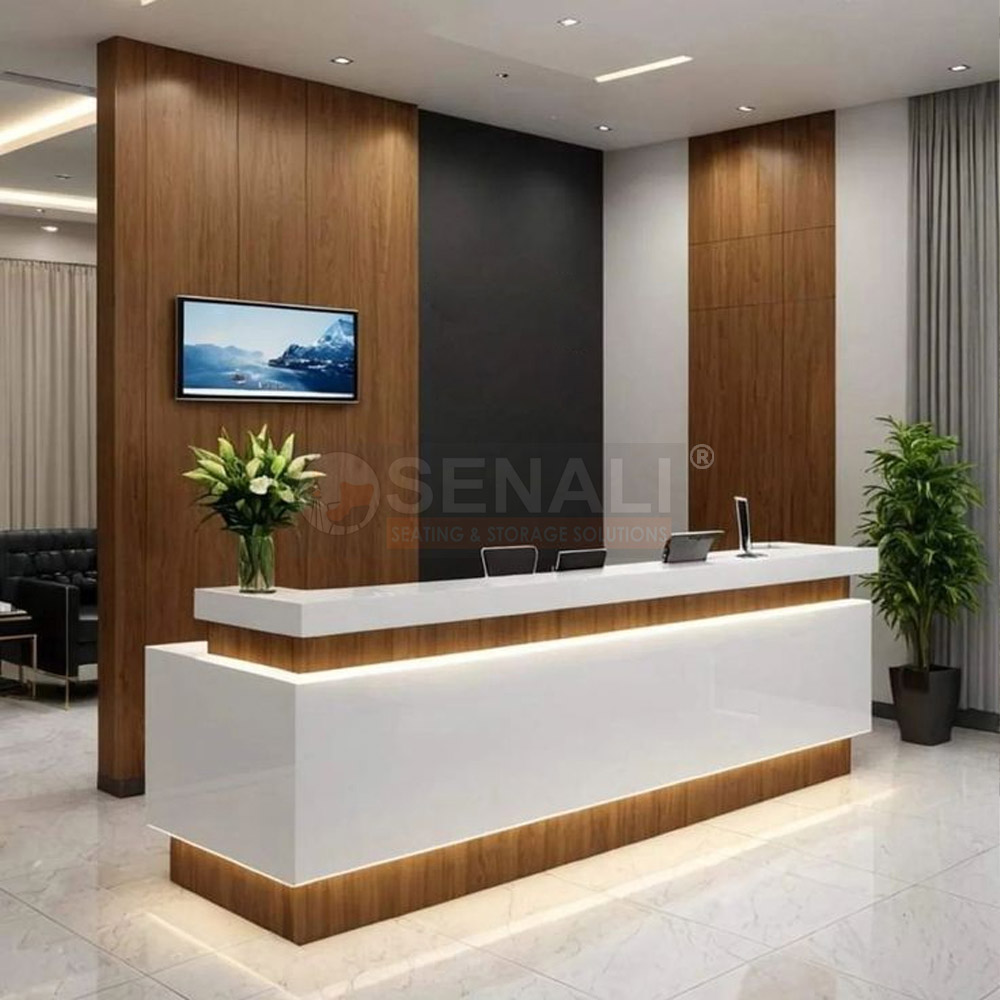 Corporate Training Center Reception Desk Design in Chennai