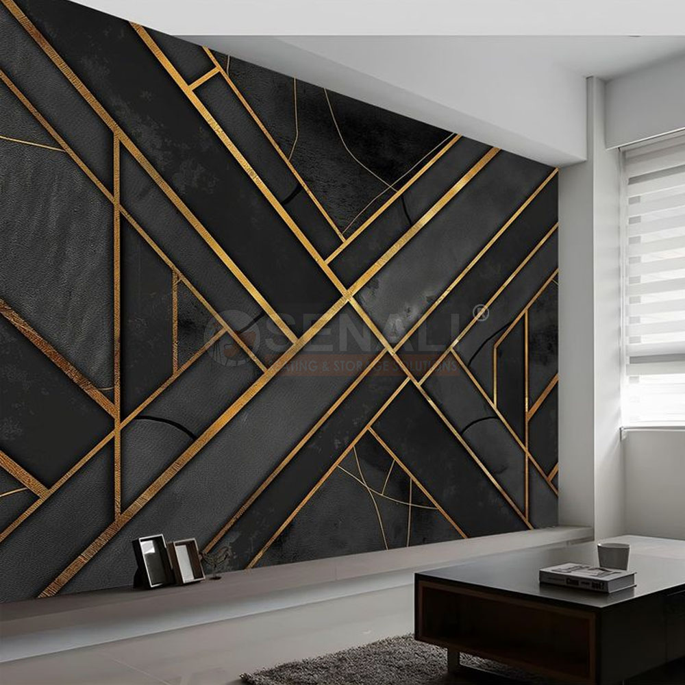 Executive Cabin Wood Veneer Wall Paneling Installation
