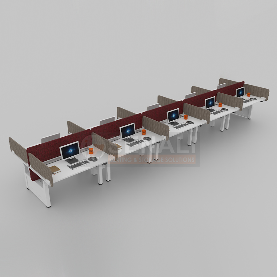 Premium corporate height adjustable workstation system