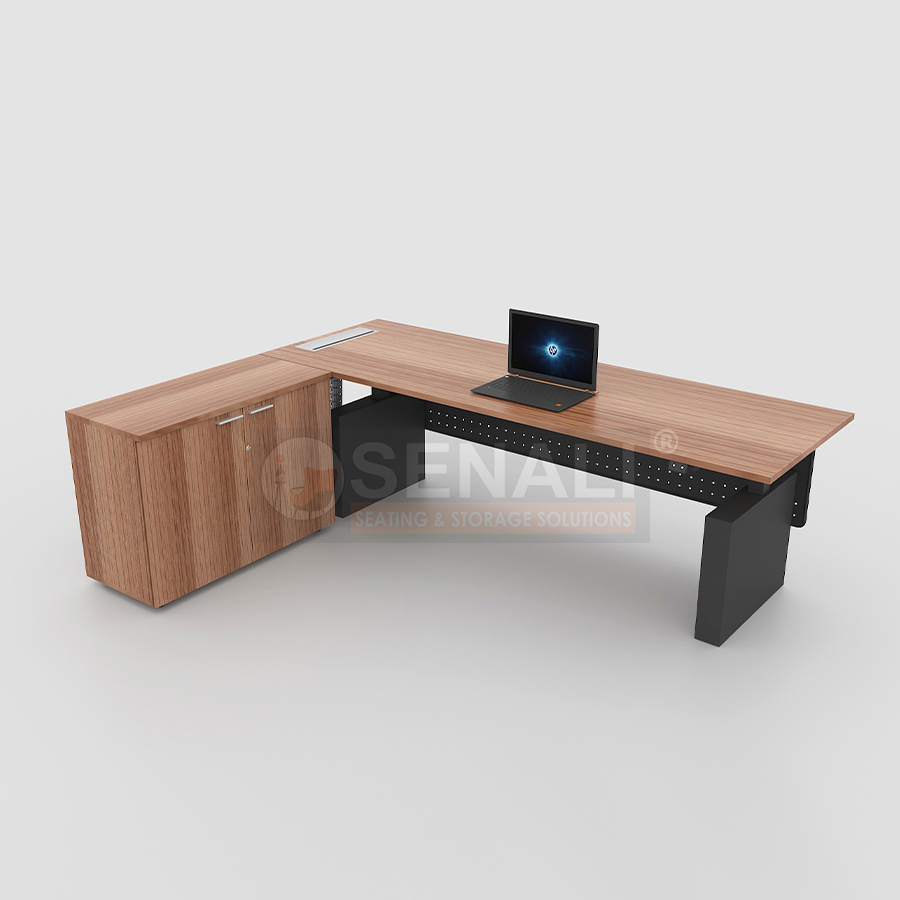 Dual motor height adjustable executive workstation